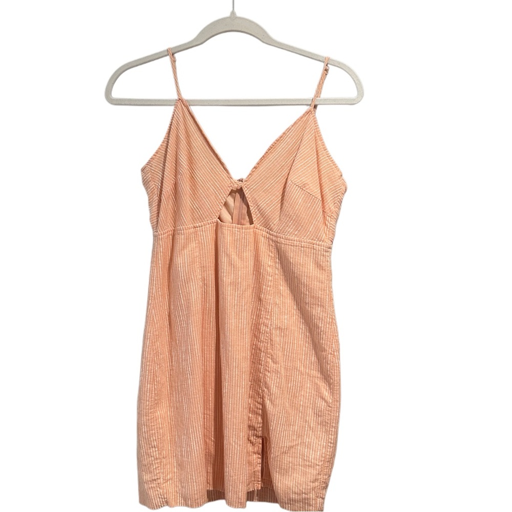 La Hearts Coral Striped Sleeveless Top